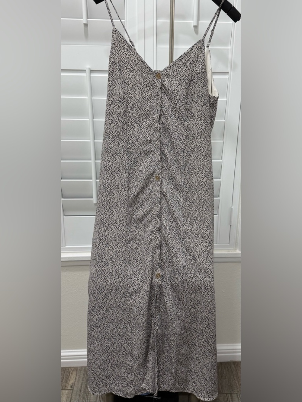 Sienna Sky Cream and Black Printed Midi Dress